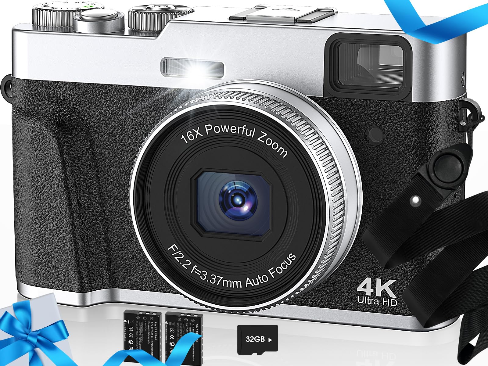 Amazon.com : HICSHON 4K Digital Camera with SD Card, 48MP